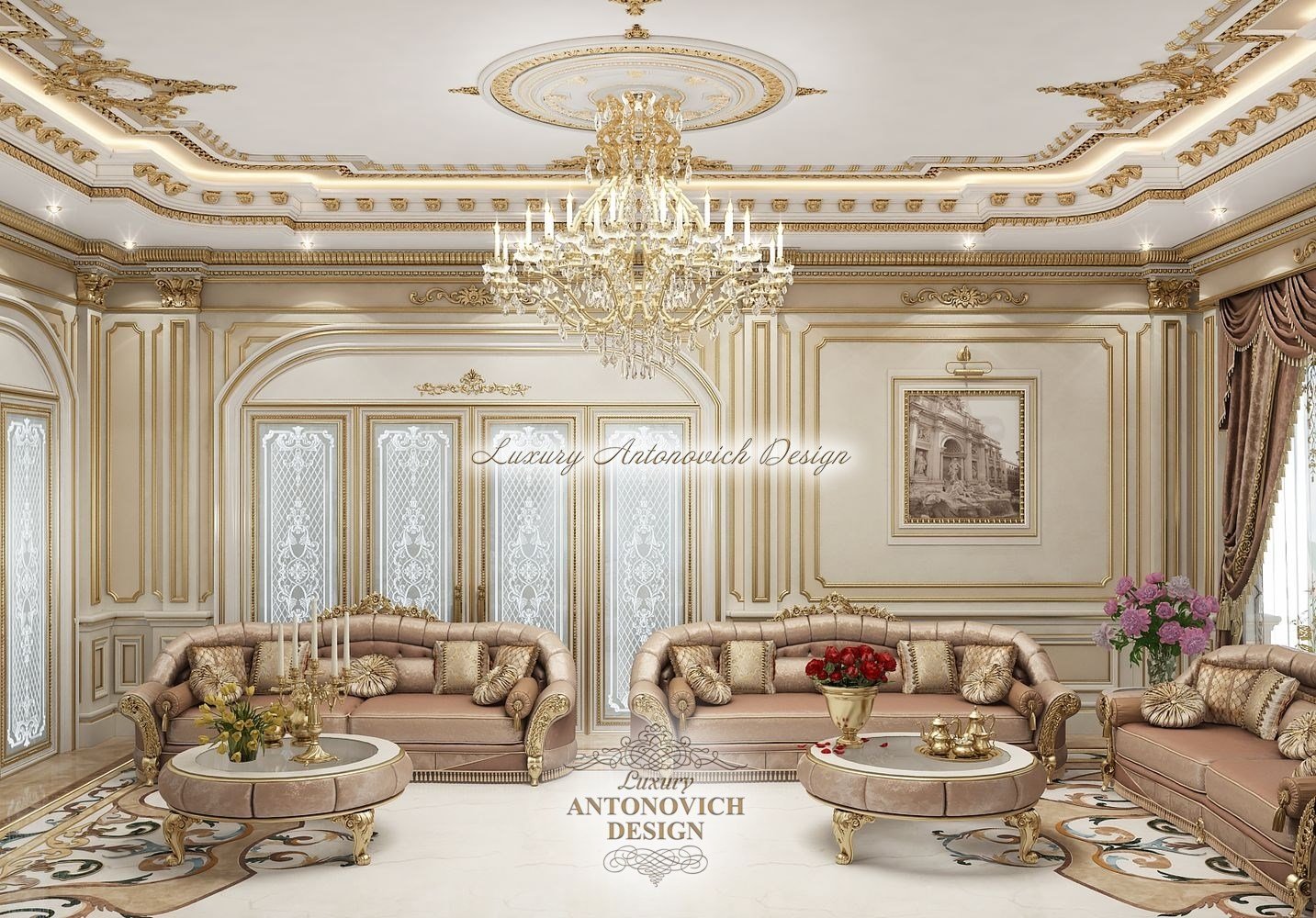 Дворцовый стиль в интерьере - Luxury Antonovich Design