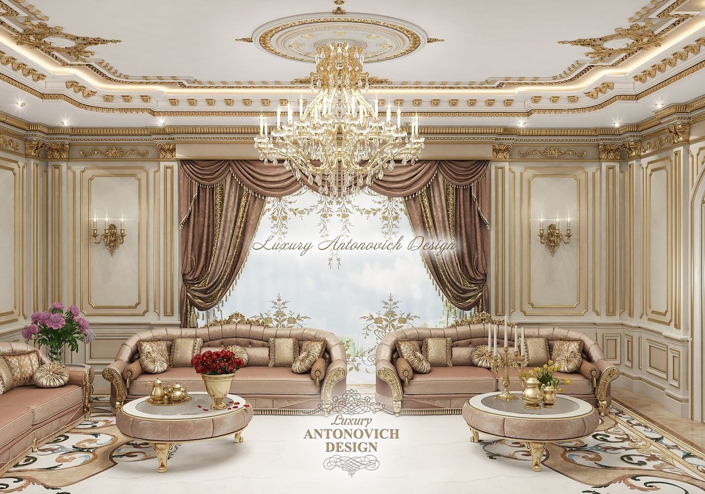 Дворцовый стиль в интерьере - Luxury Antonovich Design