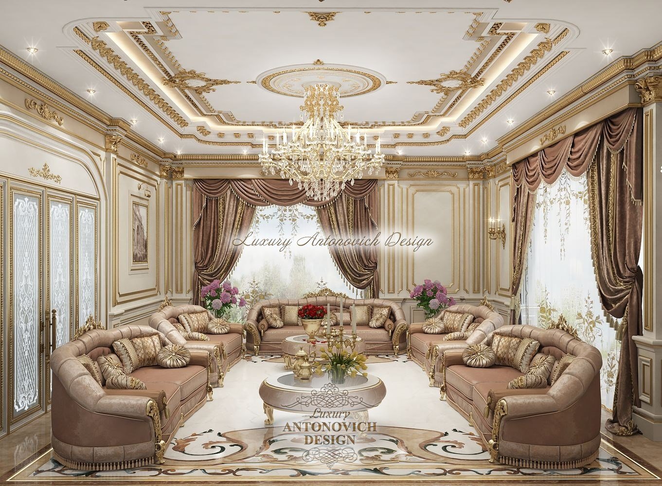 Дворцовый стиль в интерьере - Luxury Antonovich Design