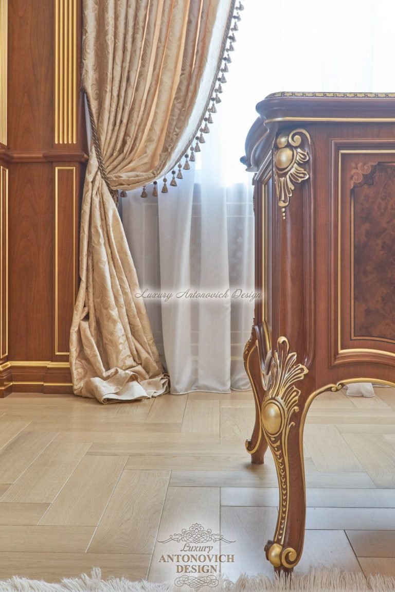 Изысканные гардины в классическом стиле с вышивкой, кухня, коттедж Ташкент