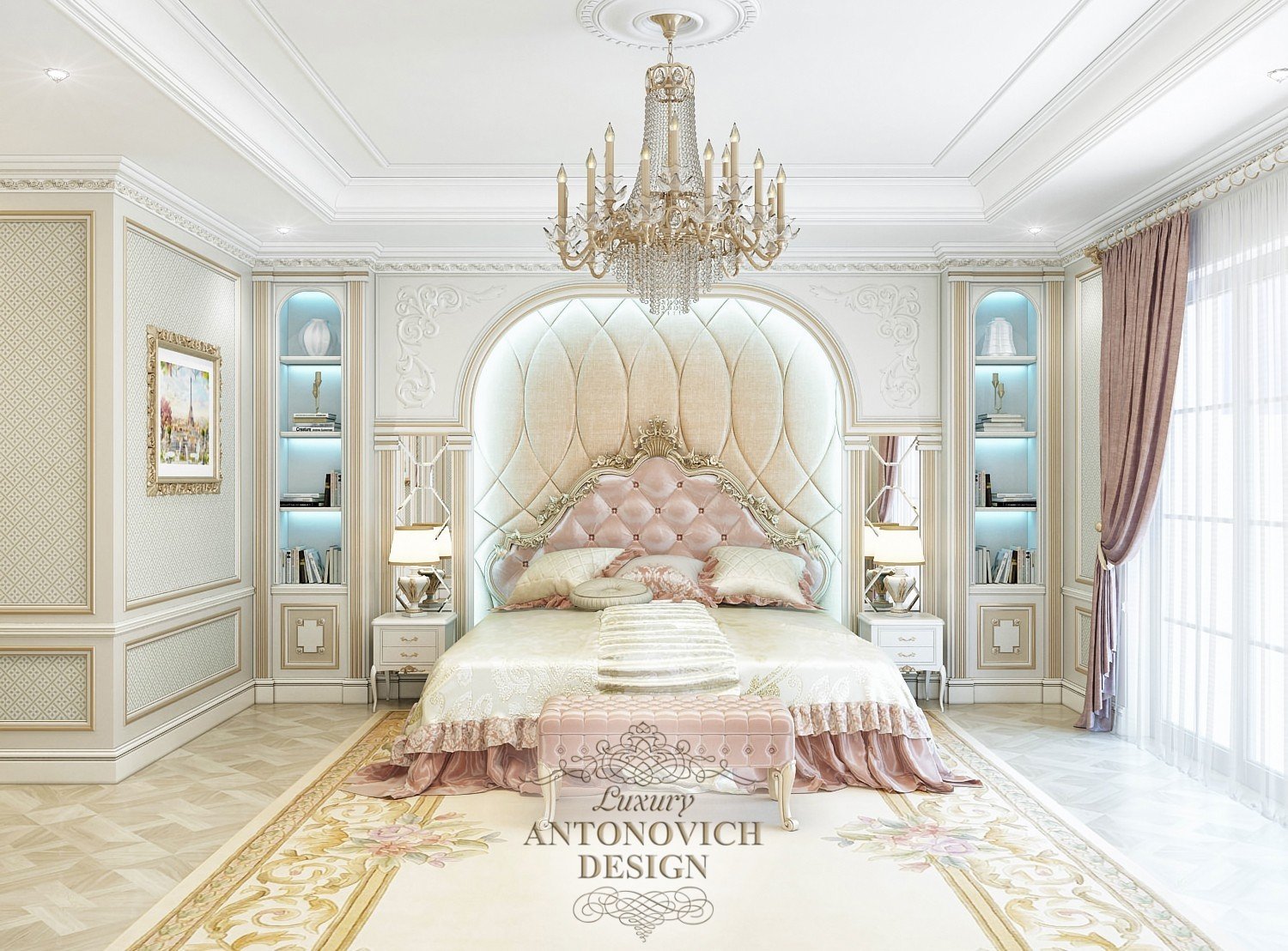 Красивый интерьер спальни для девочки - Luxury Antonovich Design