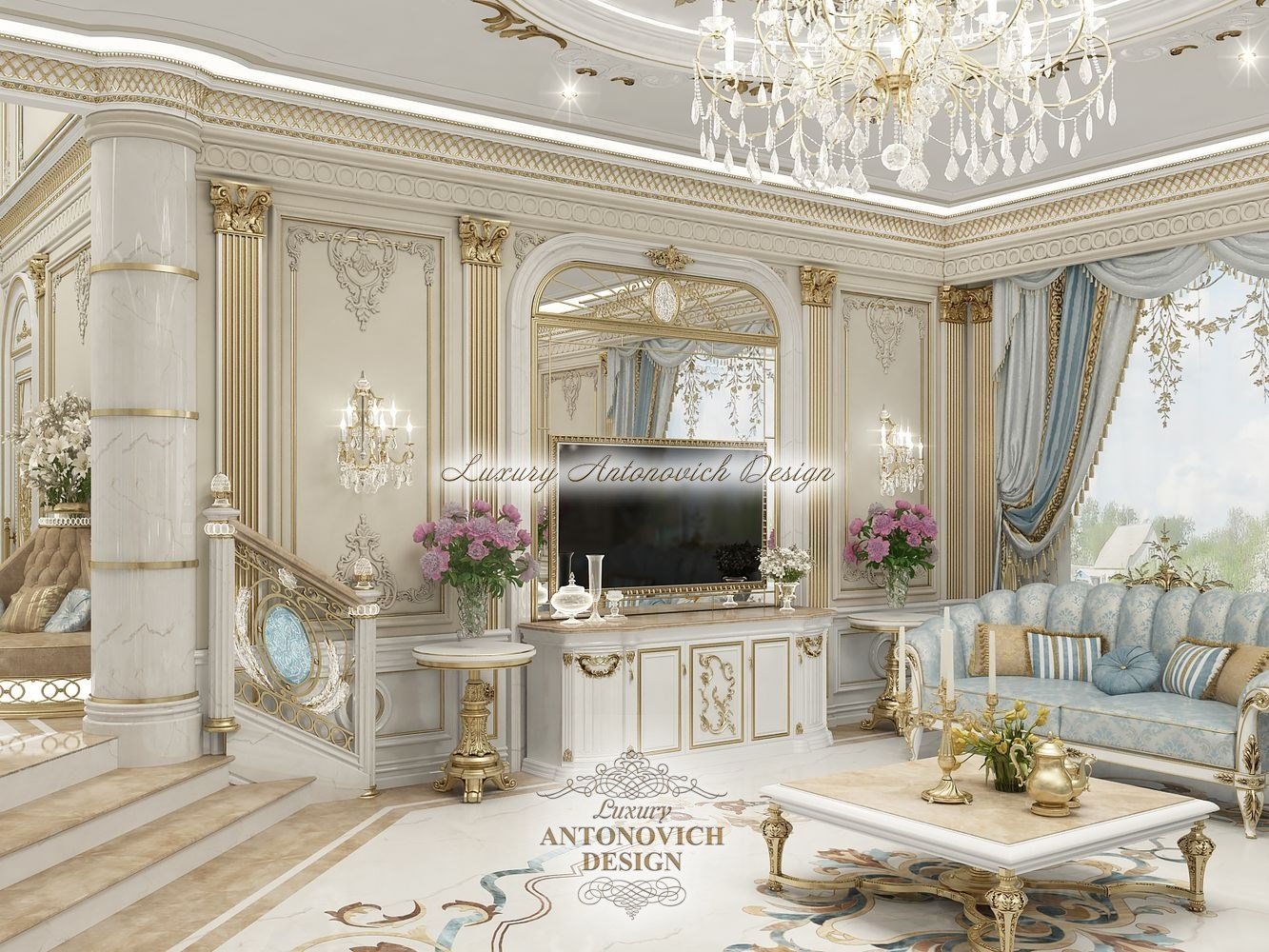 Королевская гостиная - Luxury Antonovich Design