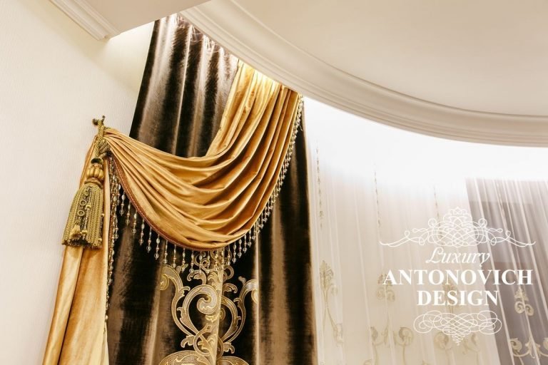 Красивые гардины в Алматы от студии Luxury Antonovich Design (Узбекистан)