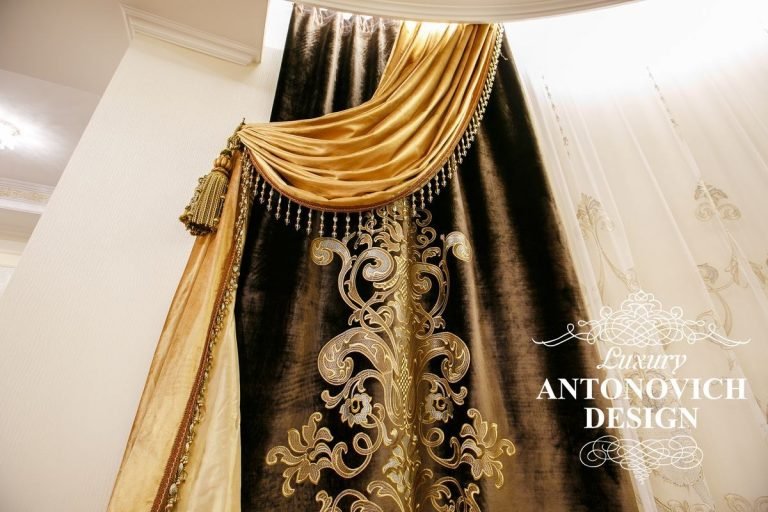 Заказать Шторы в Алматы от студии Luxury Antonovich Design (Узбекистан)