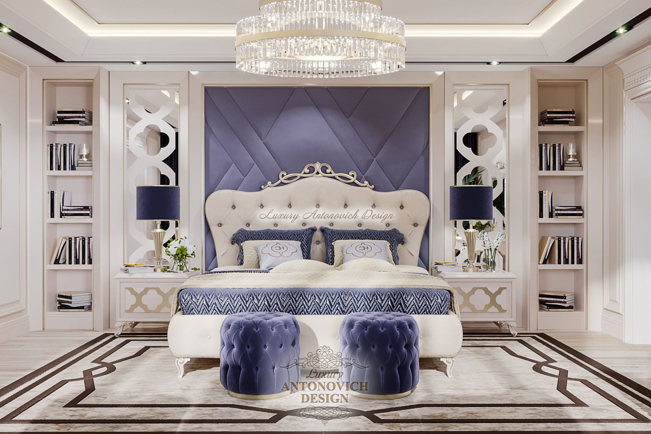 Спальня в элитном доме в Ташкенте - Luxury Antonovich Design