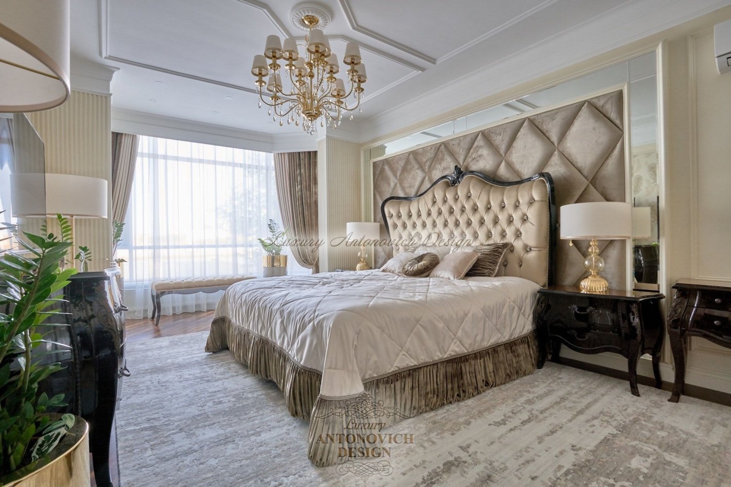 Спальня в стиле современная классика в Ташкенте - Luxury Antonovich Design