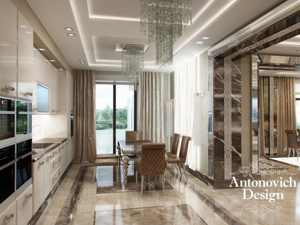 Интерьер Гостиной 15 - студия элитного дизайна интерьера Antonovich Design