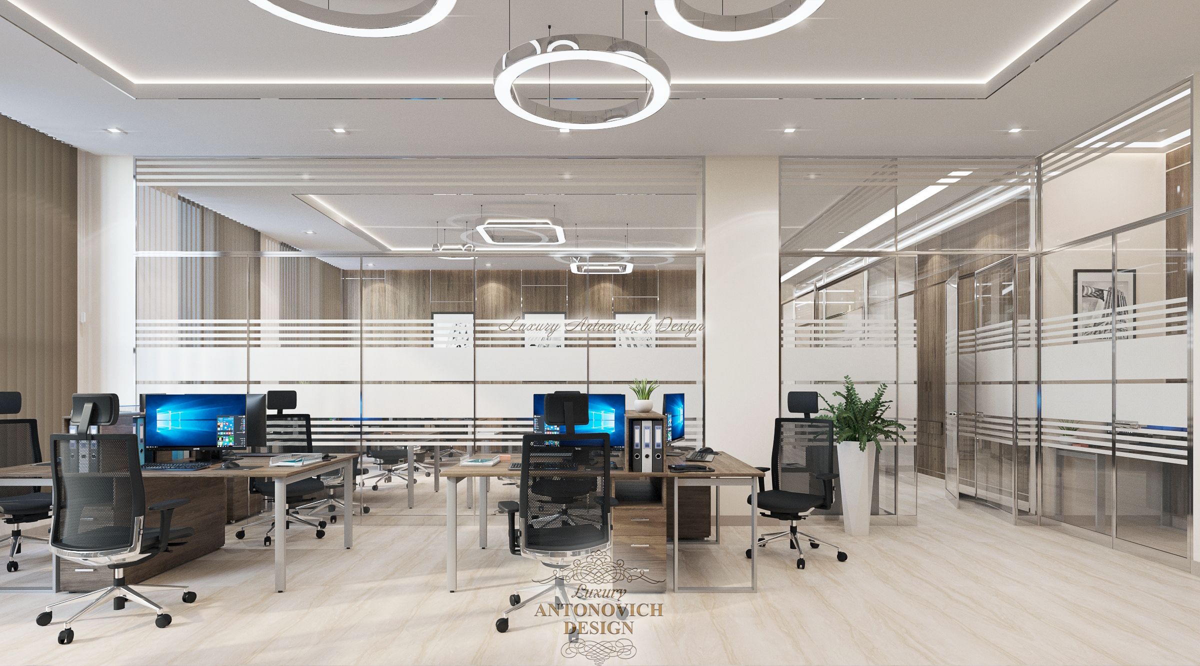 Стильное Помещение 4 офиса, Студия Luxury Antonovich Design