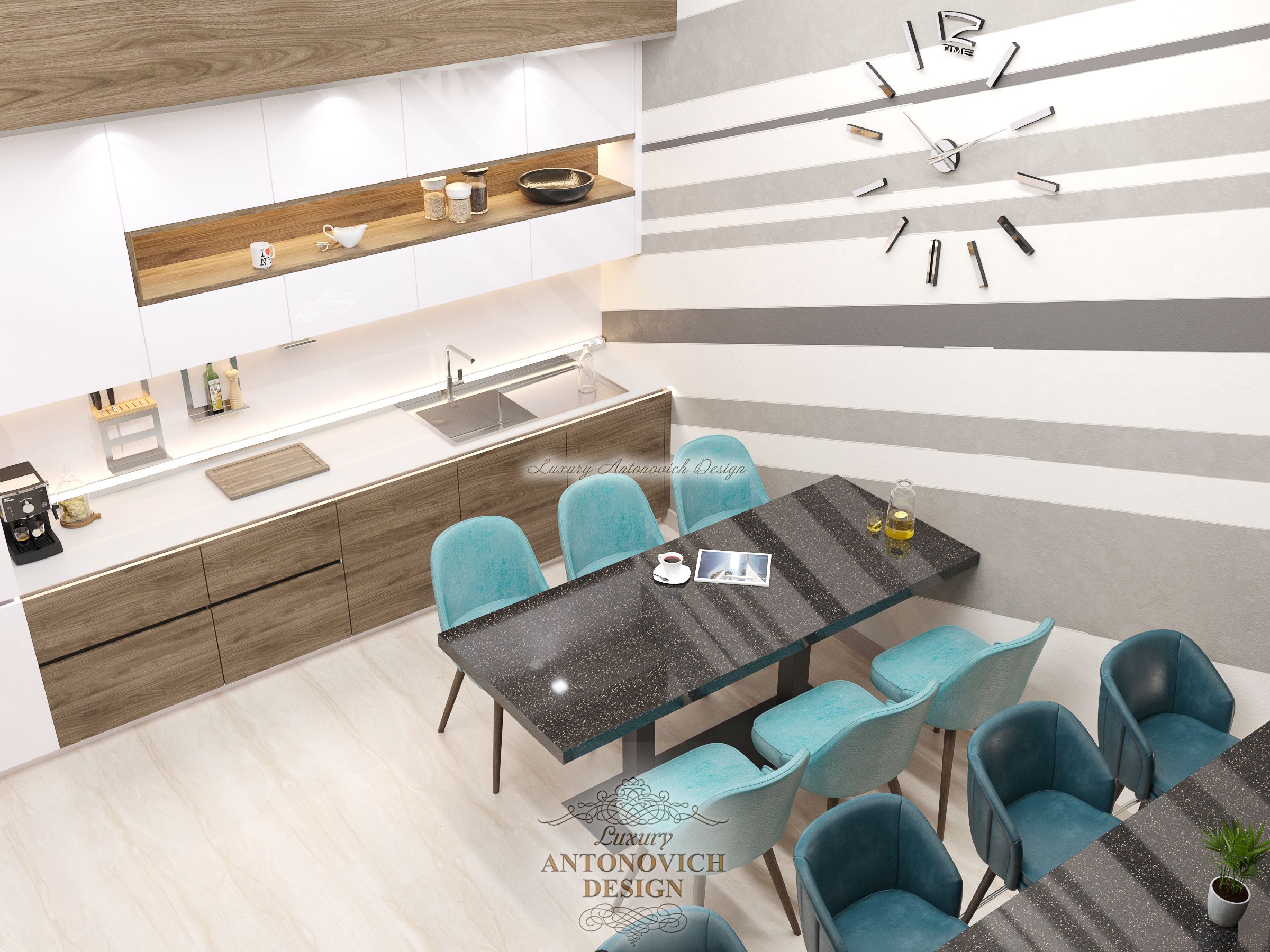 Интерьер Кухни 6 офиса, Luxury Antonovich Design